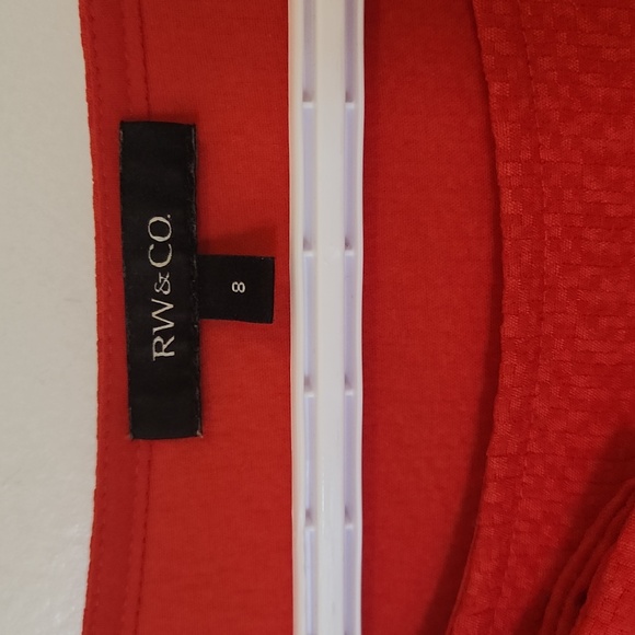 RW&CO ruby red dress with bow detail - Picture 6 of 8